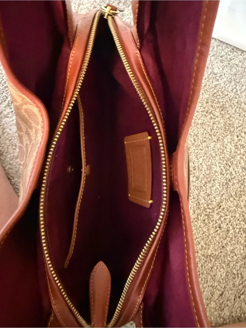 Coach shoulder hobo